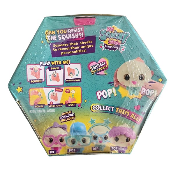 My Squishy Little Dumplings Interactive Collectible With Accessories- Dot (blue) - Picture 2 of 6